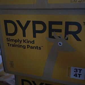 Unopened box of dyper 3T 4T simply kind training pants .96 training pants .